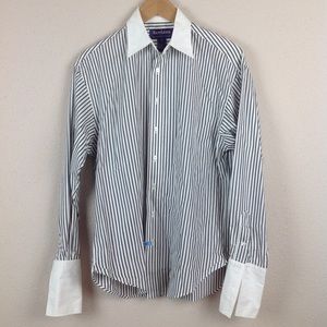 Ralph Lauren Collection Purple Label Cotton Blouse Size 8